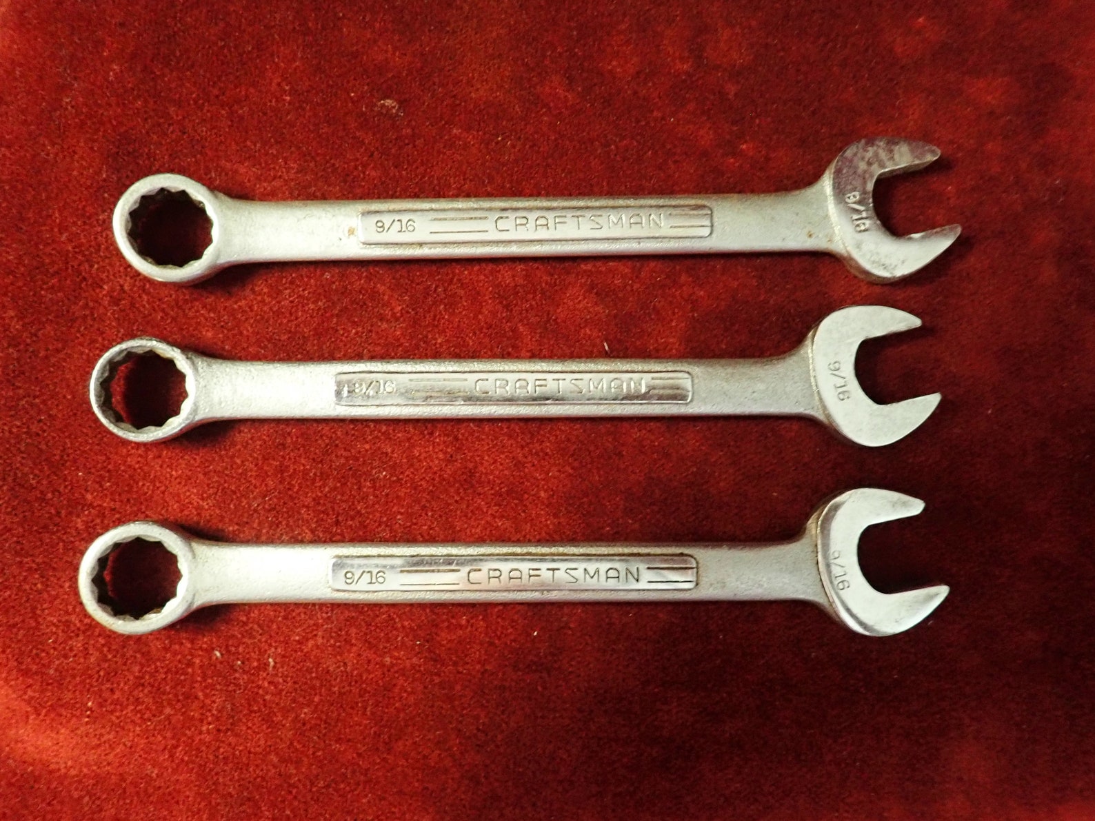 3 Vintage Craftsman Wrenches/hand Tools All 9/16 Open and Box Etsy