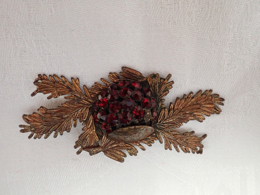 Art Nouveau Miriam Haskell Pattern Early Large Brooch Not