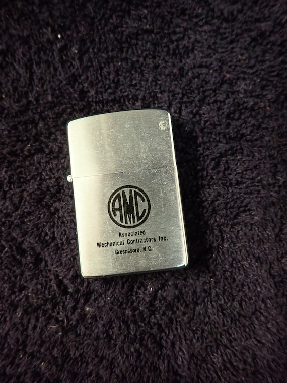 vintage an・an no.16 Vintage ZIPPO 16 Hole Advertising Lighter AMC Associated