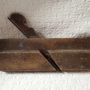Antique Wood Working Moulding Plane Dated 1882 D. R. Barton Rochester NY Wooden Carpenters Hand Tool