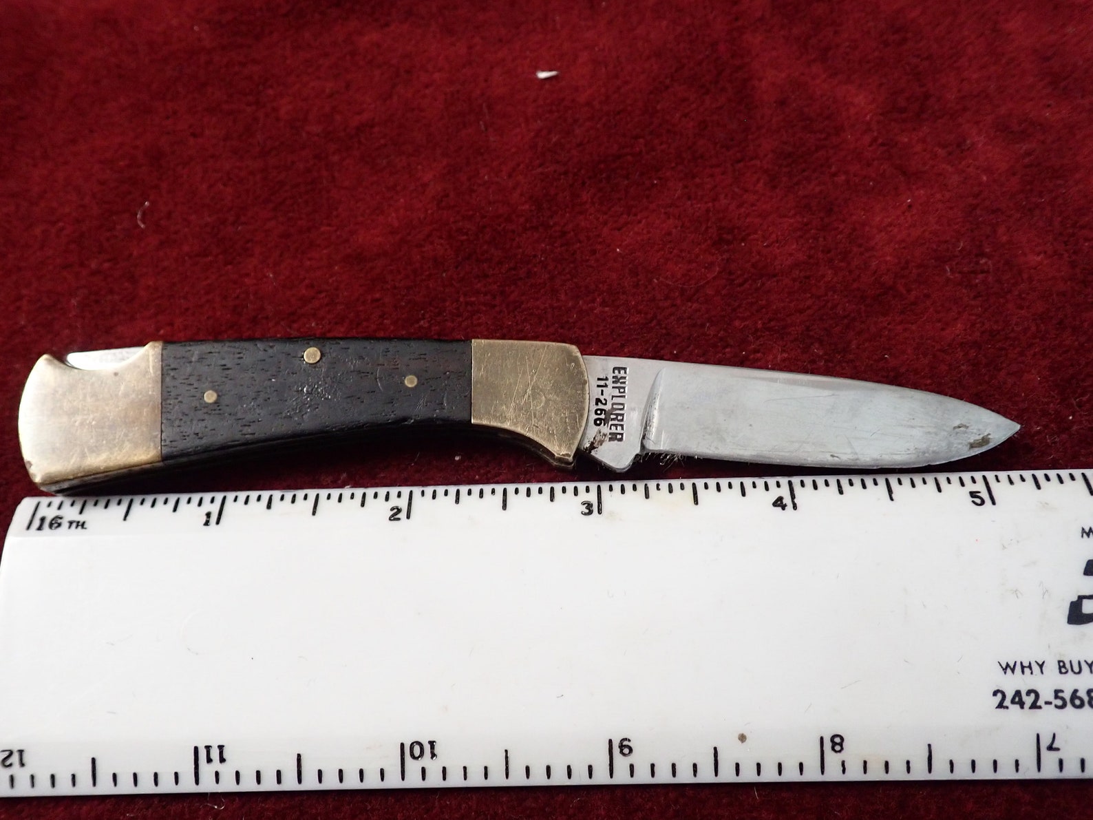 Vintage Pocket Knife Explorer Japan 440 LB Good Working Knife Etsy
