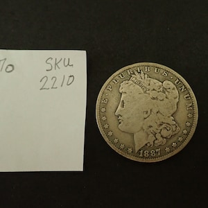 US 1887o Morgan Silver Dollar Circulated