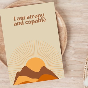 Printable Sun Boho Birth Affirmation Cards Mother in Labor Natural Childbirth Birth Mantras Positive Hypnobirthing zdjęcie 9