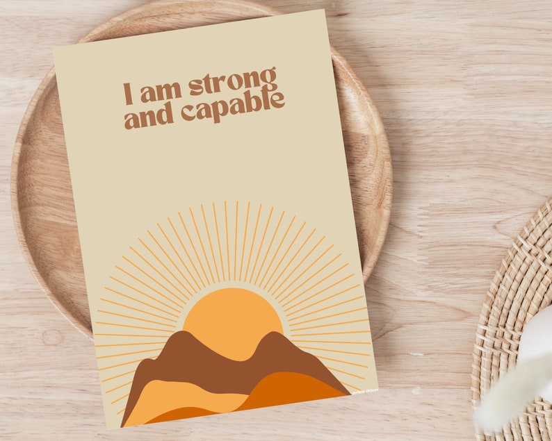 Printable Sun Boho Birth Affirmation Cards Mother in Labor Natural Childbirth Birth Mantras Positive Hypnobirthing zdjęcie 9