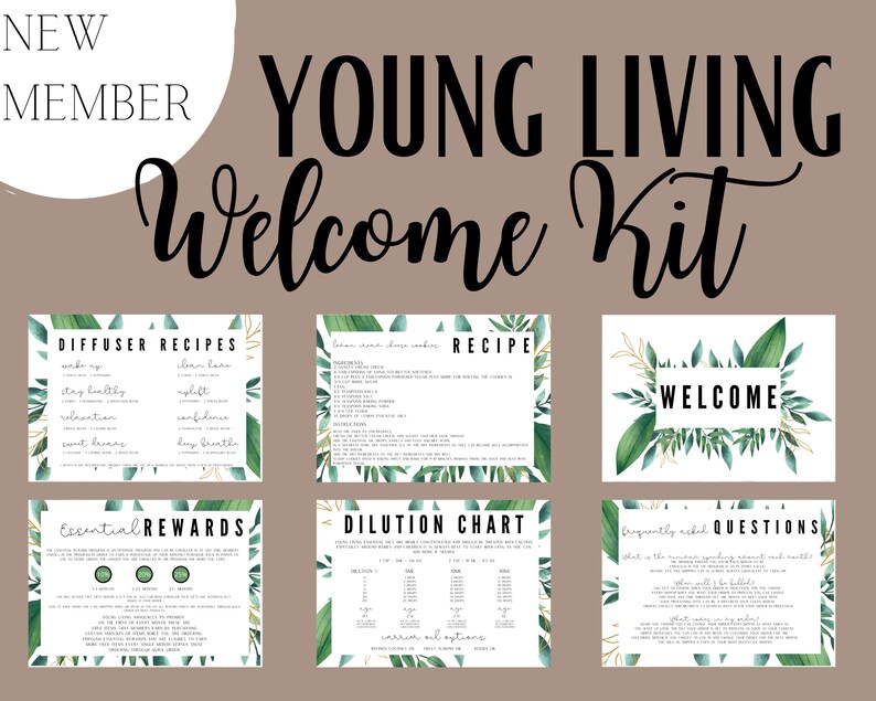 Young Living New MEMBER KIT Instant Download Etsy