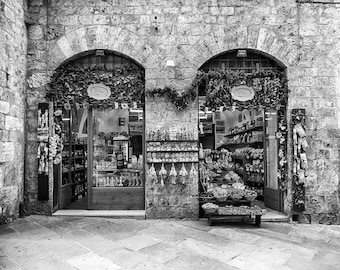 Siena/ Tuscany/Toscana/ Italia/ Italy/ Amica Bottega/ Architecture/ Urban/ Black & White Photography/ Wall Art/ Digital Art