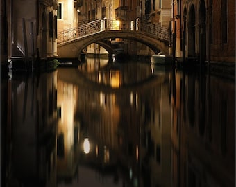 Venitian Night/ Italy/ Venice/ wall art/ urban/ Photography/ Digital Art/