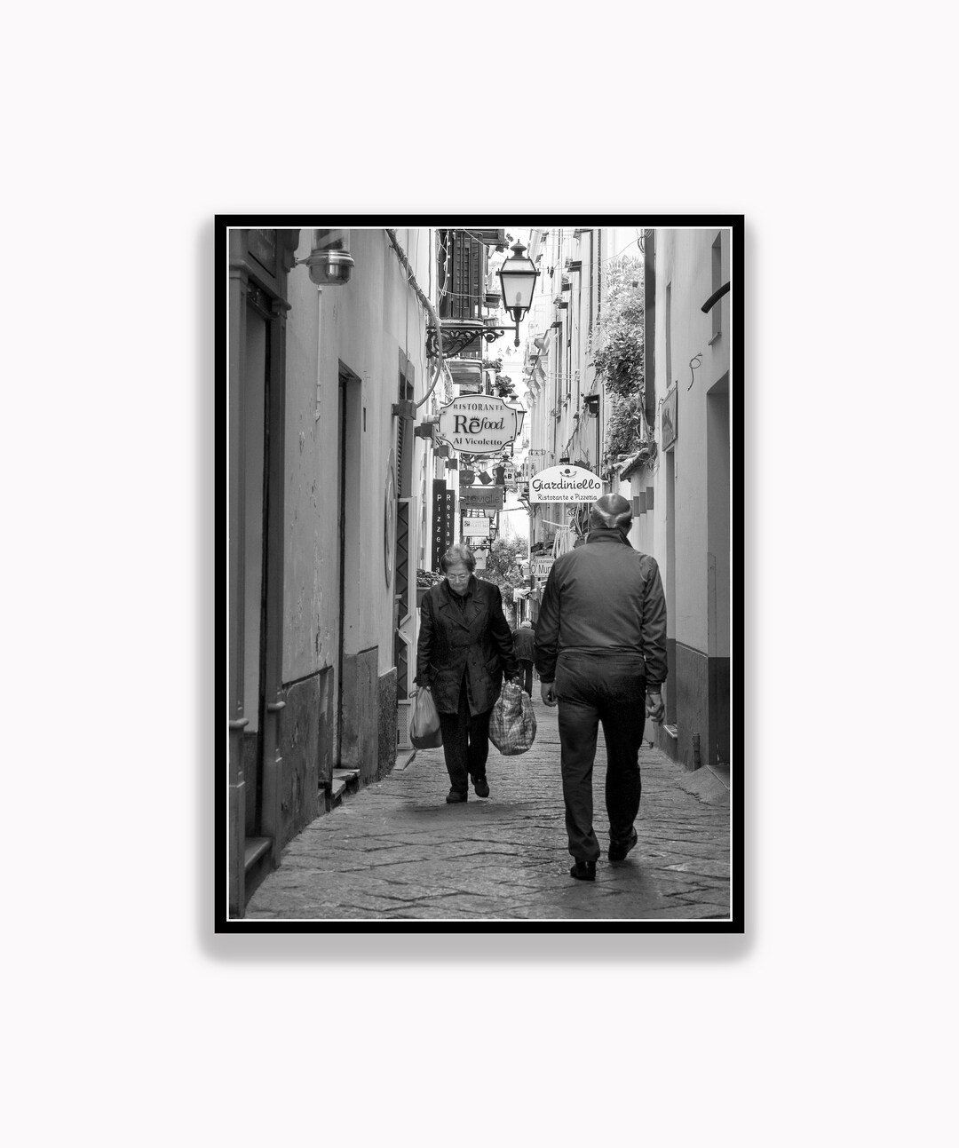 Shoppers Alley/italian Street Scene/italy/italian Wall Etsy UK
