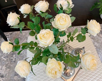 New Artificial Fake Silk Flower Blushing Bride 14x12x63cm Cream New Artificial Fake Silk Flower Blushing Bride 14x12x63cm Cream
