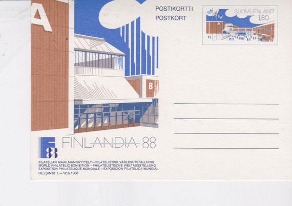 Finland 1988 FDC Finlandia 88 - Etsy