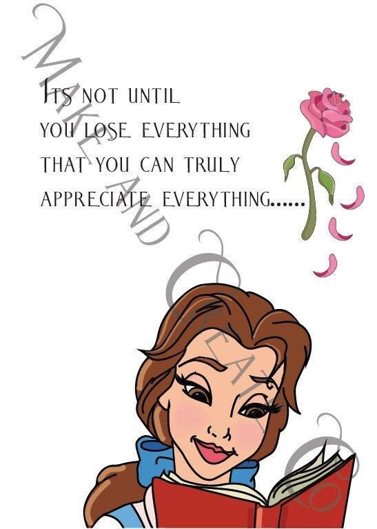Beauty and The Beast Belle Quote Print Etsy