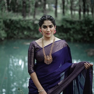 Purple Saree Blouse 