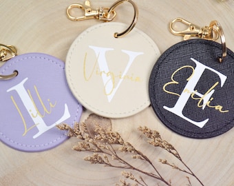 Personalized keychain with initial and name | Gift Best Friend | Gift mom | Gift birthday | Gift idea