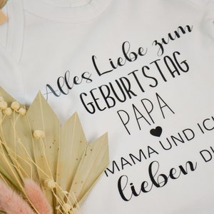 Personalisierter Babybody Schwangerschaftsverkündung Geschenk Vatertag Muttertagsgeschenk Geschenk zur Geburt Babygeschenk Bild 2