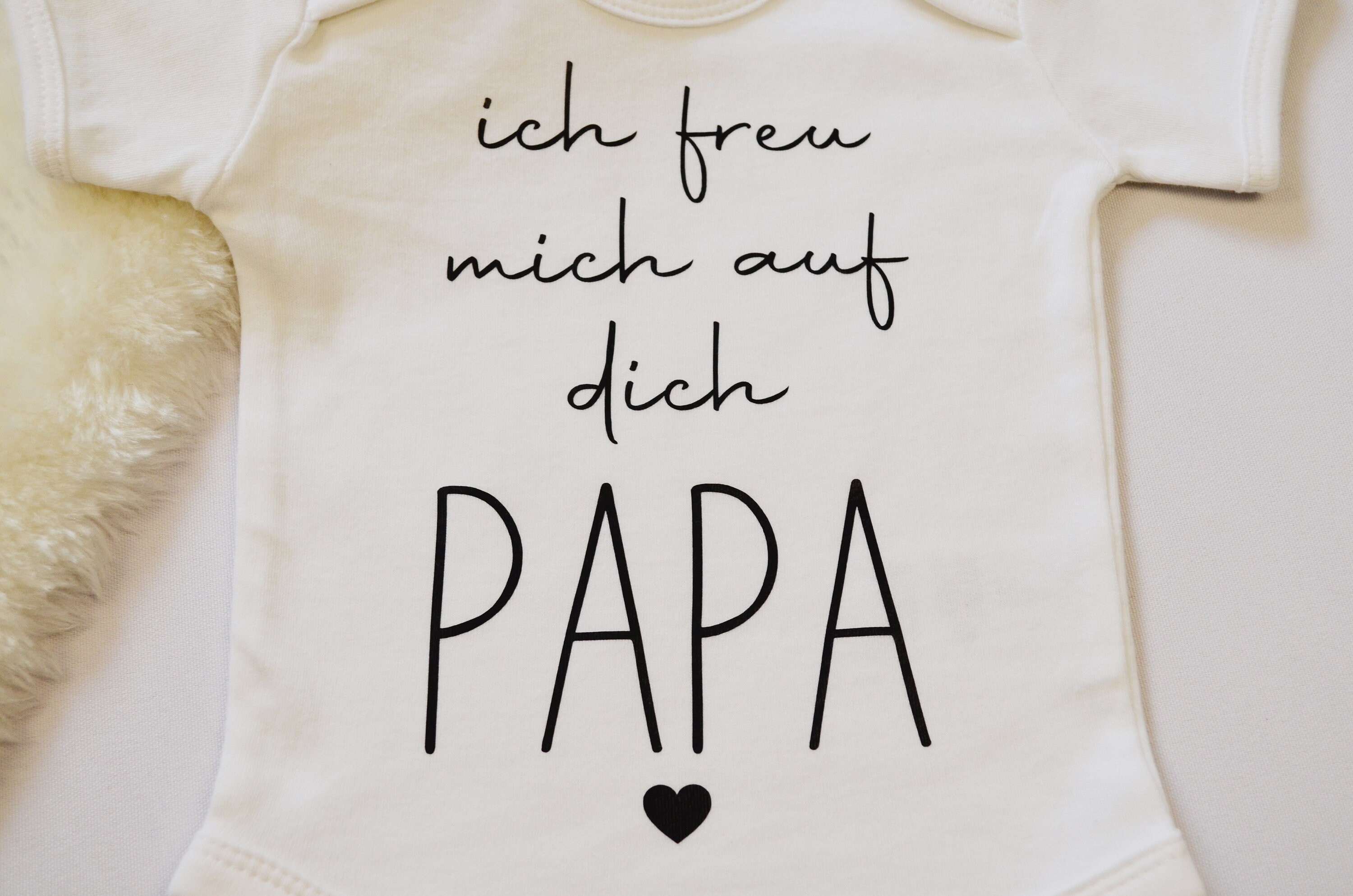 Babybody ich freu mich auf dich PAPA I Das perfekte Geschenk Etsy