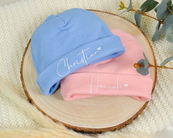 Personalized Baby Hat | Birth gift | Gift baby shower | Gift baby | Newborn hat | Newborn hat with name