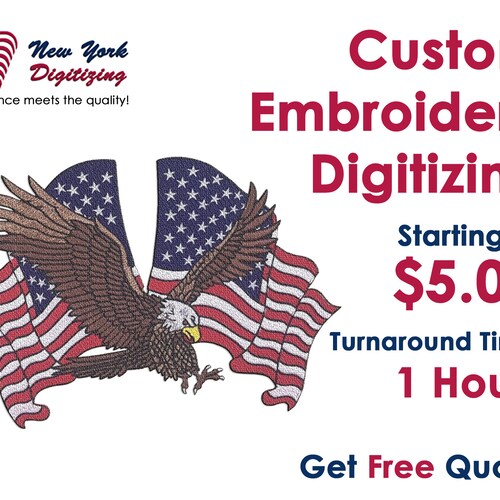 Custom Embroidery Digitizing Logo Digitizing Embroidery Etsy Canada