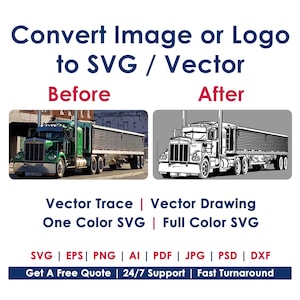 Photo to SVG, Images to SVG, Photo to Vector, Image to Vector, Custom Cutting File, Logo to Vector, Convert to SVG, Logo Conversion,