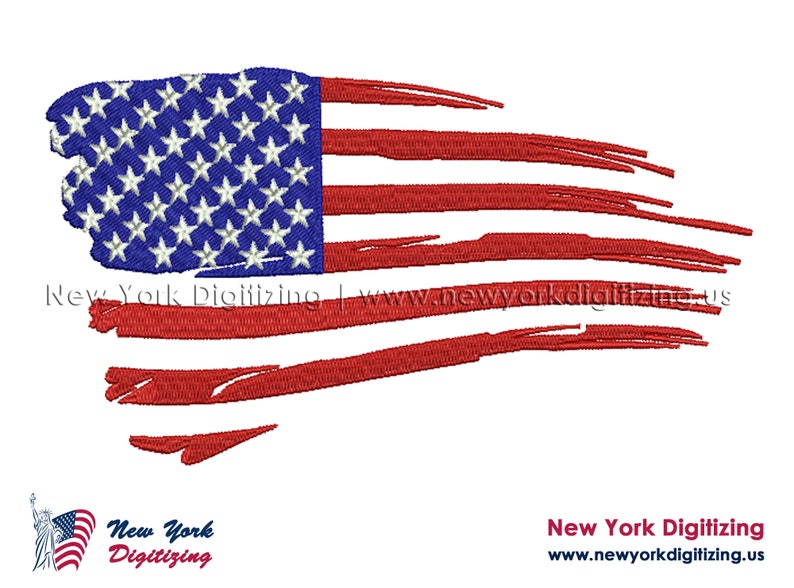 American Flag Embroidery Designs United States Flag - Etsy