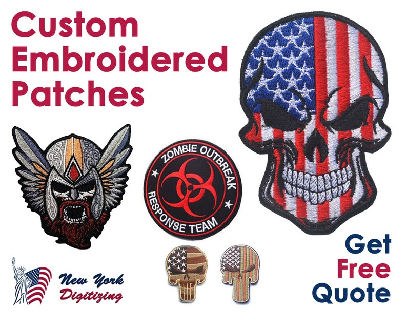 Custom Name Patches Custom Embroidered Patches Custom Etsy