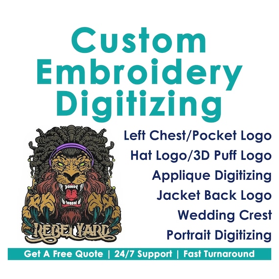 Custom Logo Digitizing for Embroidery, Logo Digitizing, Embroidery Digitizing Service, Image Digitizing Embroidery, Best Custom Digitize