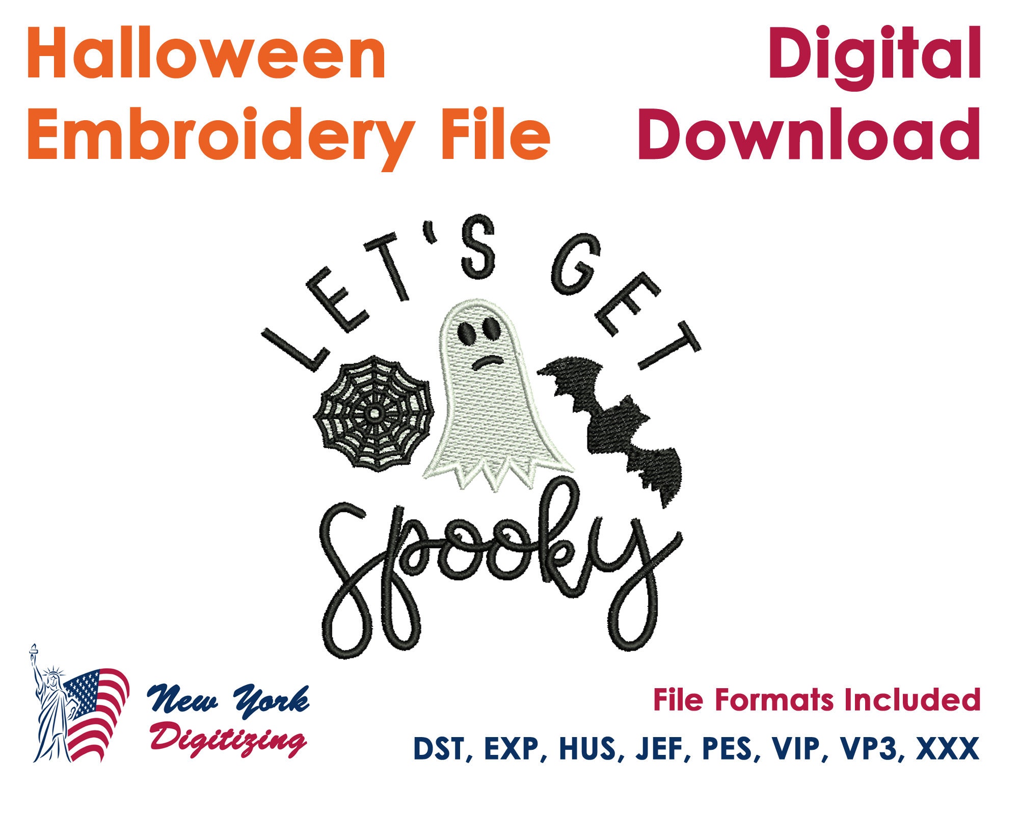 Kits & How To Halloween Embroidery design files Craft Supplies & Tools