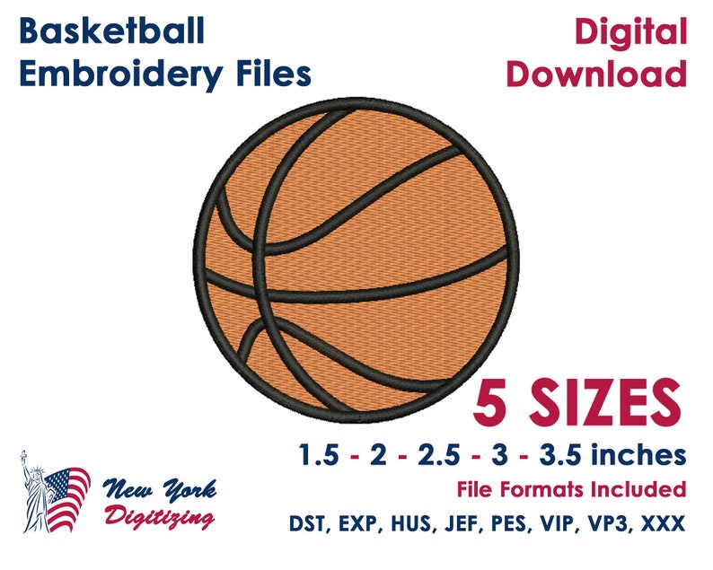Basketball Embroidery Designs Basketball Embroidery Files Etsy
