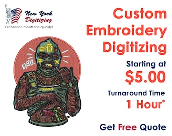 Custom Embroidery Digitizing, Logo Digitizing, Embroidery Digitizing Service, Image Digitizing Embroidery, Best Digitizing