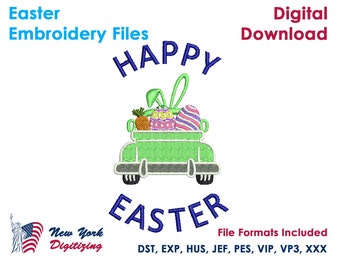 Happy Easter Embroidery Designs, Easter Embroidery Files, Bunny Embroidery Designs, Easter Designs, Easter Machine Embroidery Files, Easter