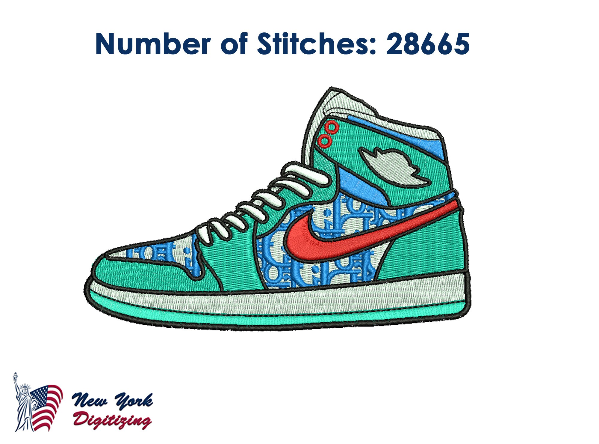 Shoes Embroidery Sneaker Embroidery Nike Embroidery Air Etsy