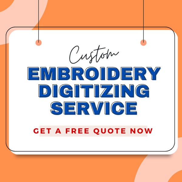 Logo Embroidery Digitize Etsy
