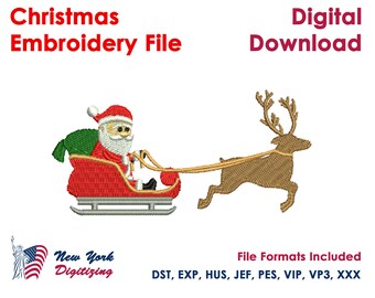 Santa Claus Embroidery Designs, Christmas Embroidery Designs, Machine Embroidery Files, Christmas Embroidery Files, X-Mas Embroidery Designs