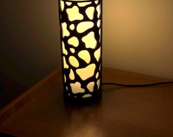 Lámpara Mü - Lámpara impresa en 3D, decoración futurista para el hogar, lámpara minimalista para la mesa del salón