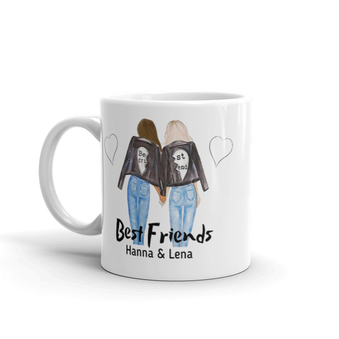 Personalized cup for best friend printed with name coffee mug Etsy