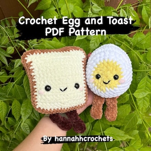 Egg And Toast Crochet PDF Pattern