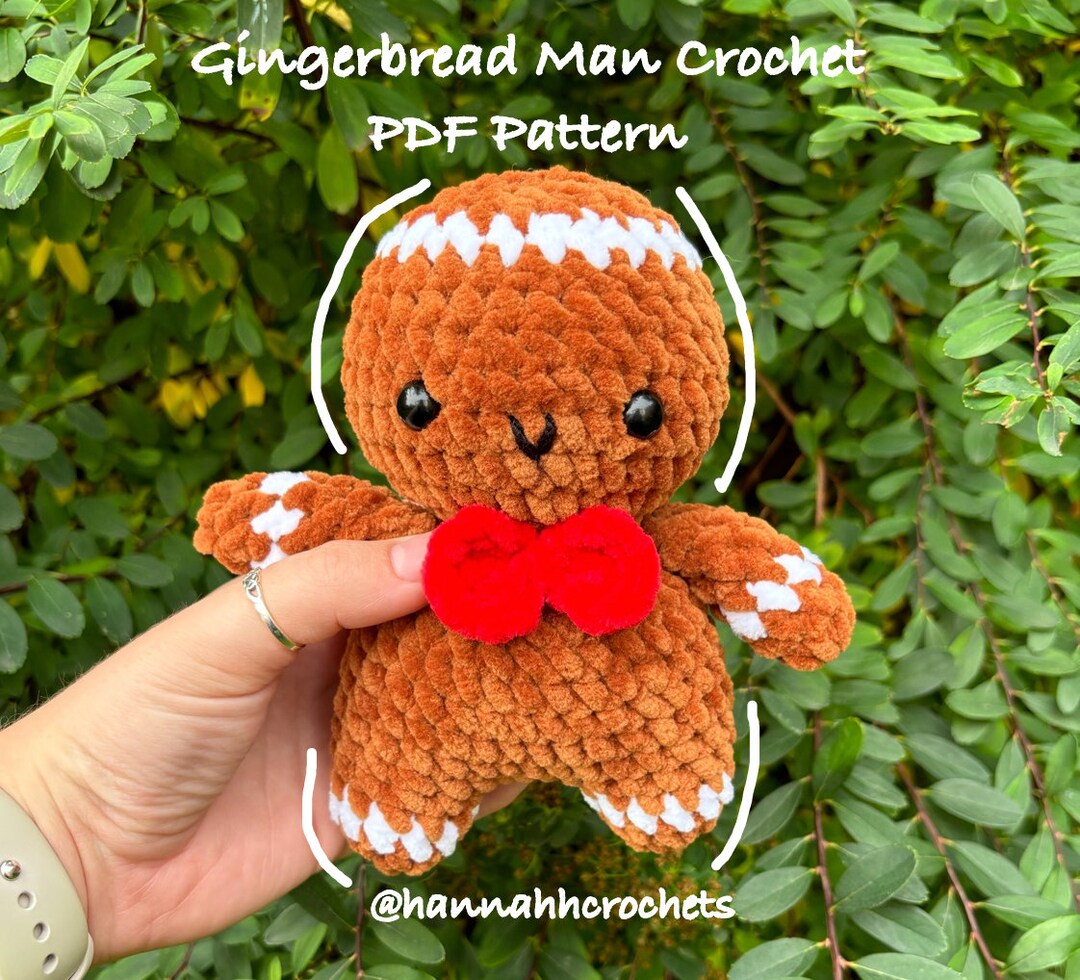Gingerbread Man PDF Crochet Pattern - Etsy