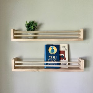 Finished Pine Bookshelves