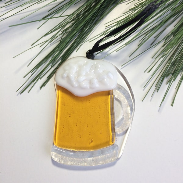 Mug of Beer, Fused Glass