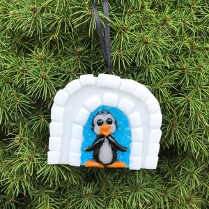 Penguin Igloo ornament