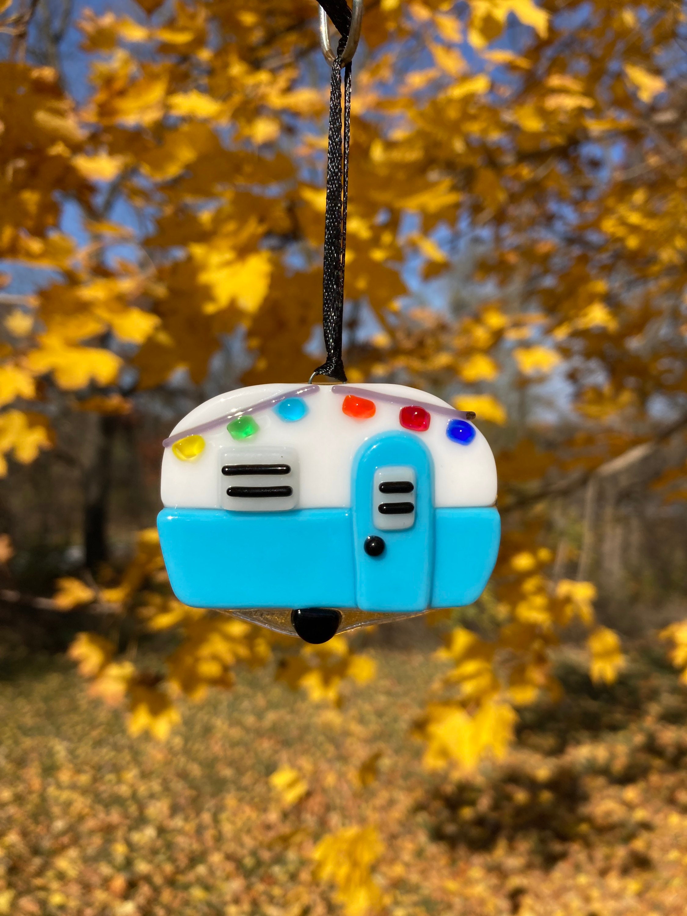 Fused Glass Camper Etsy