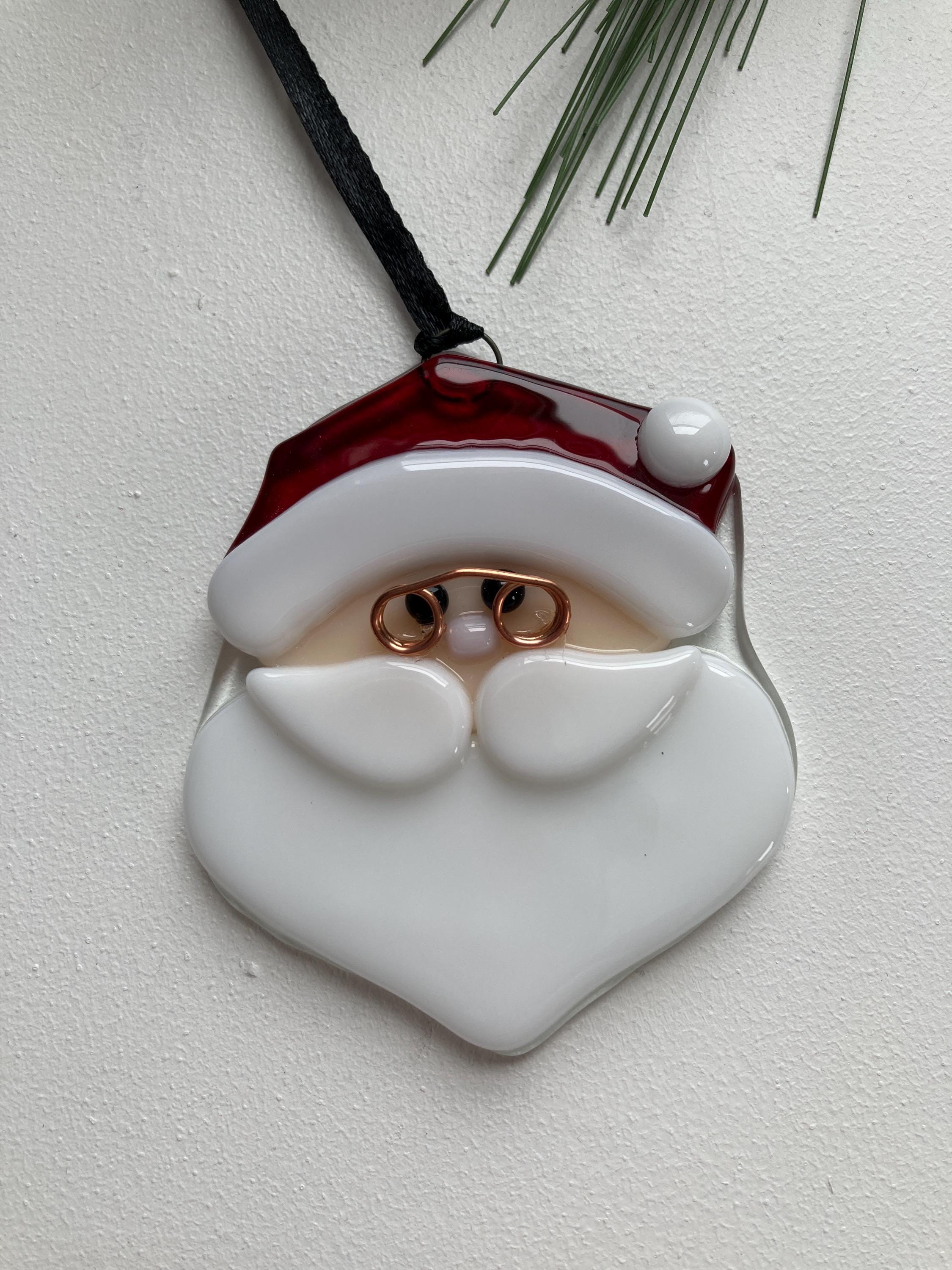 Santa, Fused Glass
