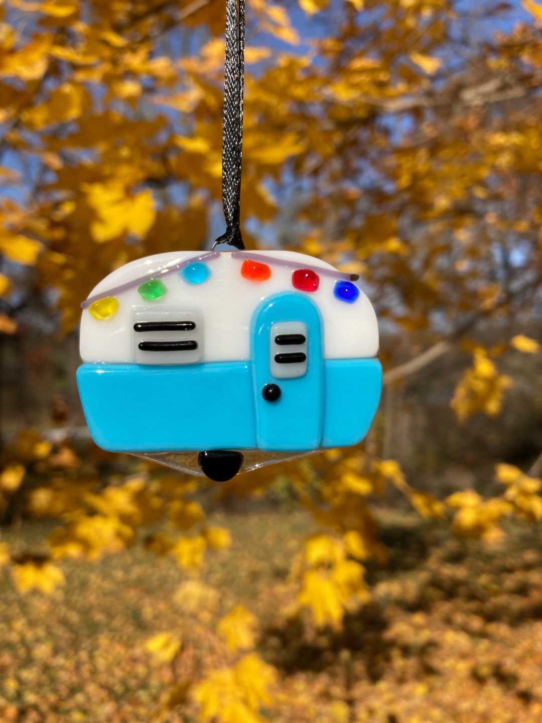 Fused Glass Camper Etsy