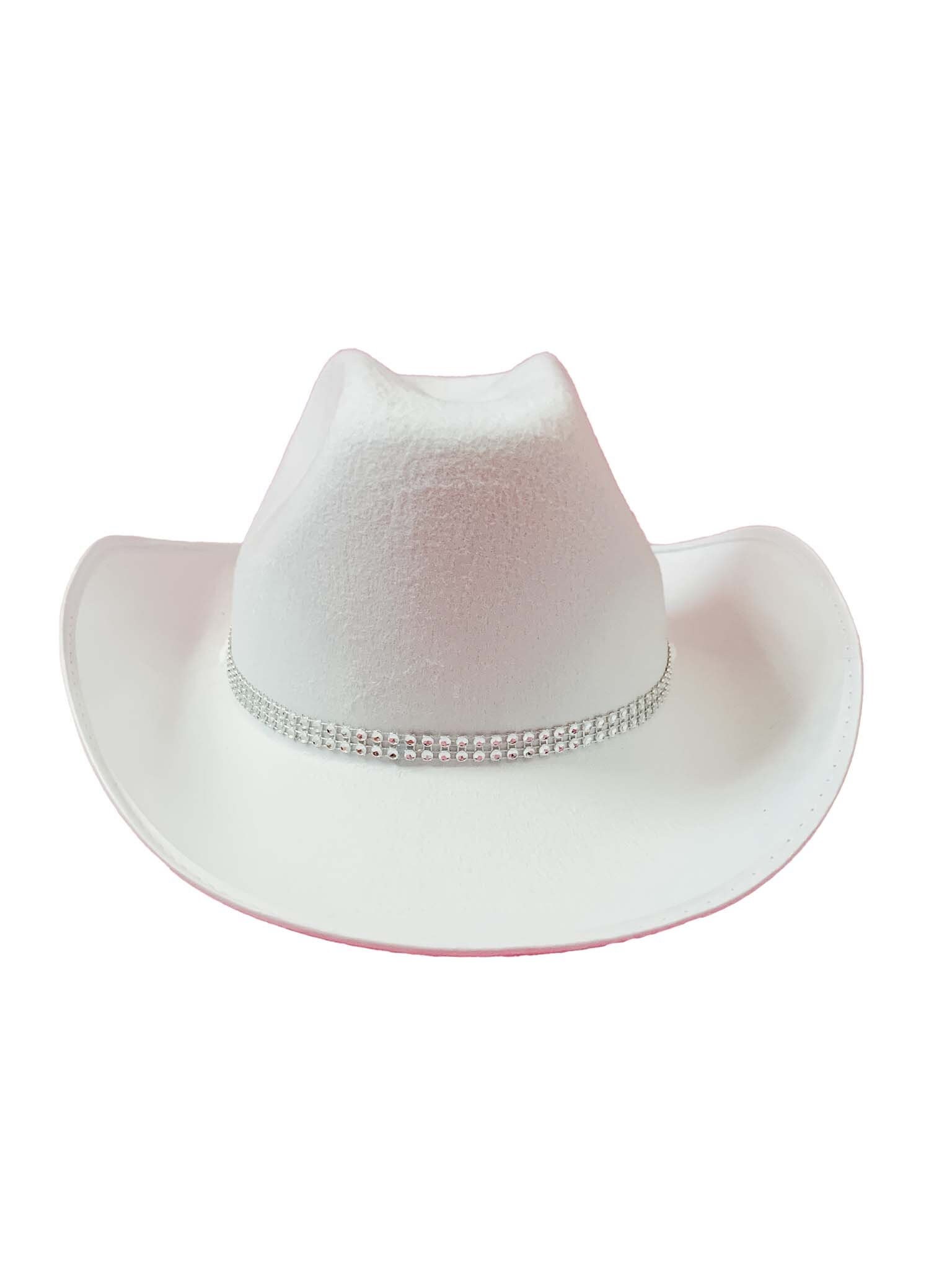 White Banded Cowgirl Hat - Etsy Israel