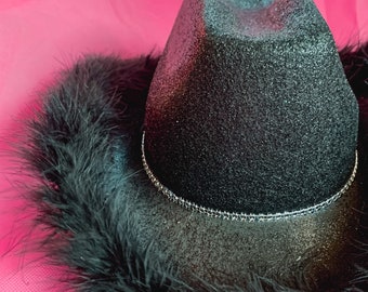 Black Cowgirl Hat - Etsy
