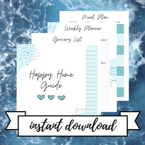 Printable Instant Download PDF Happy Home Guide