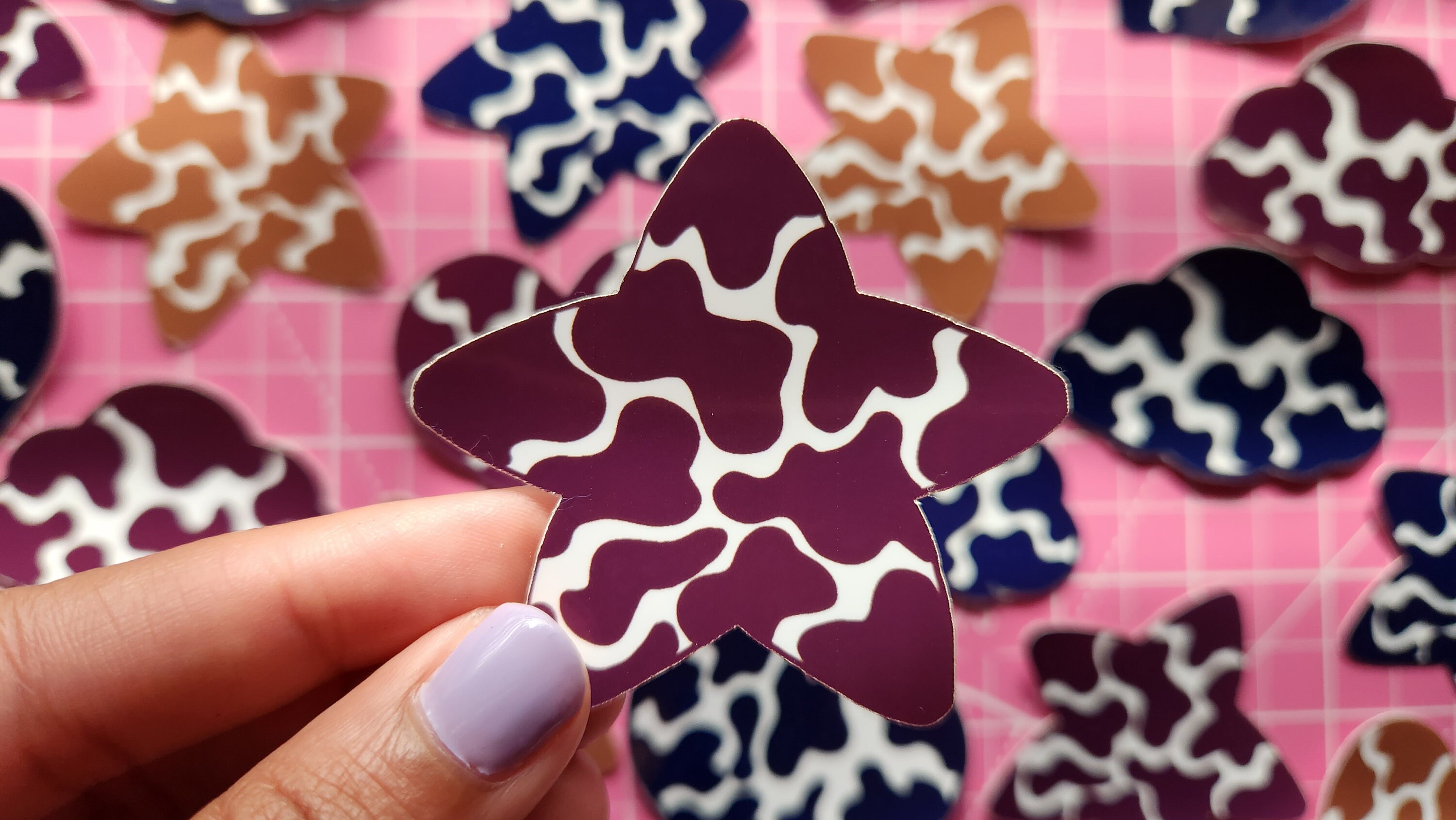 BIG Cow Print Stickers Natural Colors Heart Clouds Stars Waterproof big-cow-print-stickers-natural-colors-heart-clouds-stars-waterproof