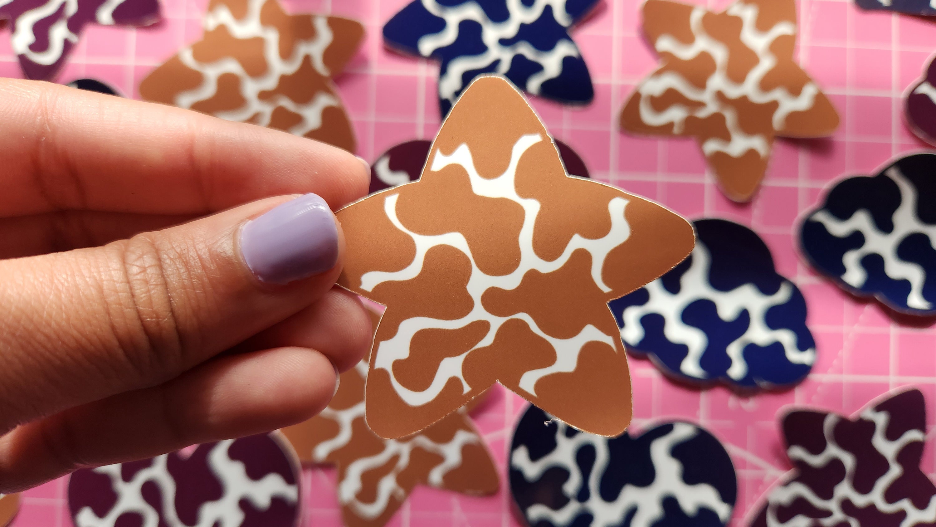 BIG Cow Print Stickers Natural Colors Heart Clouds Stars Waterproof big-cow-print-stickers-natural-colors-heart-clouds-stars-waterproof