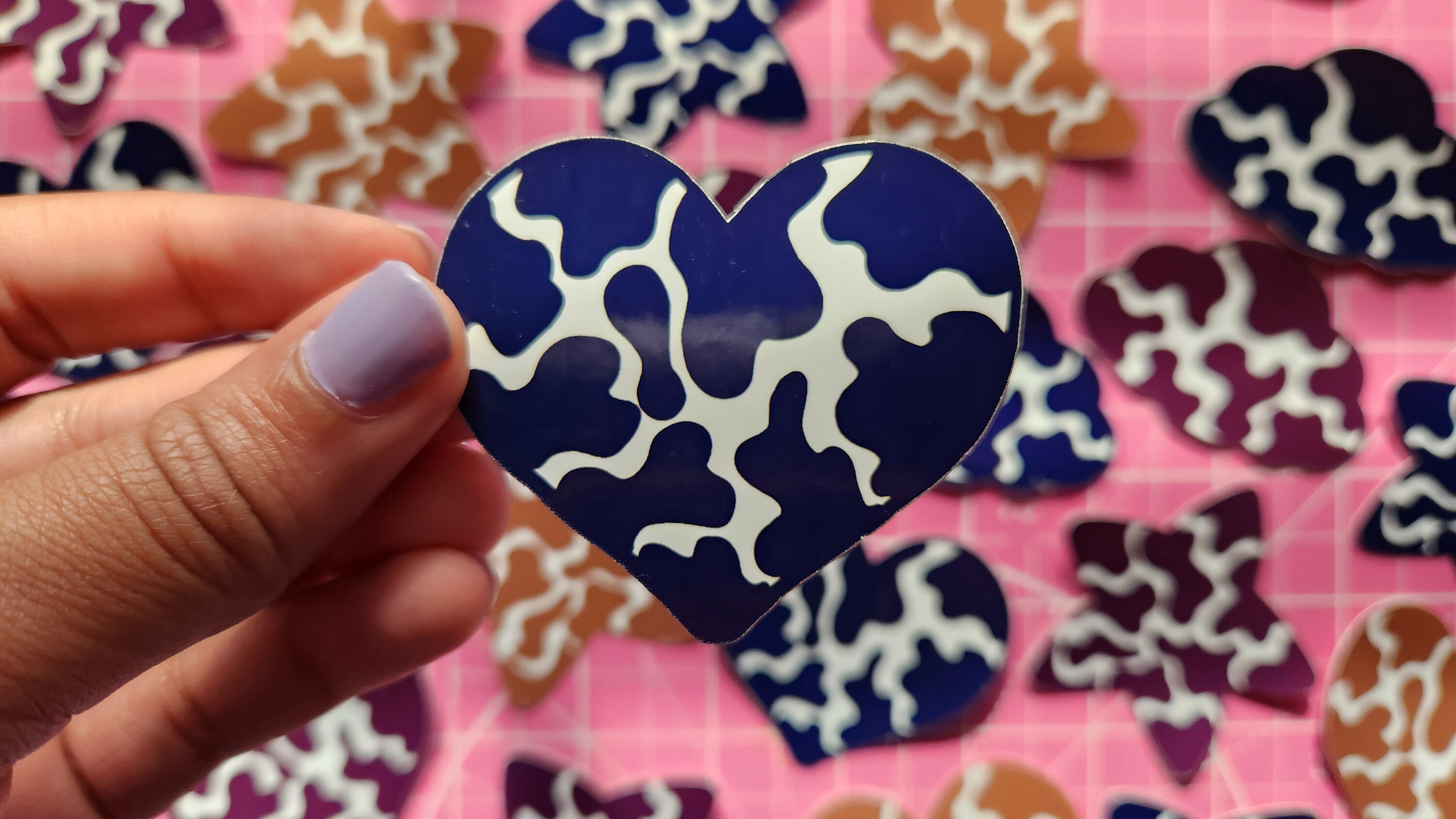 BIG Cow Print Stickers Natural Colors Heart Clouds Stars Waterproof big-cow-print-stickers-natural-colors-heart-clouds-stars-waterproof