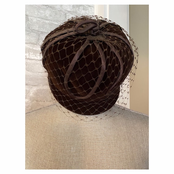 Brown Velvet Bucket Hat - Gem display picture 2