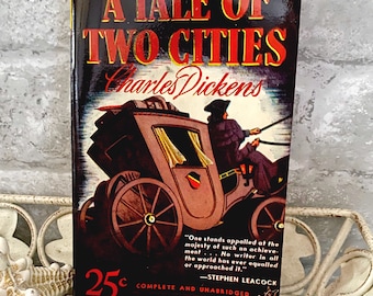Charles Dickens Book, Vintage Books, vintage CHARLES DICKENS A tale of two cities